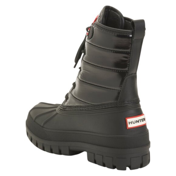 HUNTER Leather Stanly Lace Up Snow Boots - Picture 2 of 3